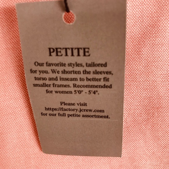 J. Crew Pink Skimmer/City Fit Petite Pants size 6 - Picture 6 of 8